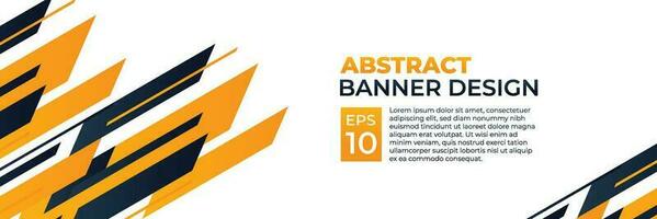 resumen bandera vector, moderno antecedentes horizontal con dinámica amarillo forma color para tecnología y Deportes tema vector