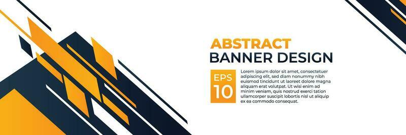 Abstract banner vector, modern background horizontal with dynamic yellow shape color for technology and sports theme