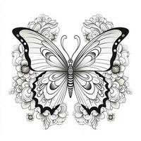 boho mariposa colorante paginas foto