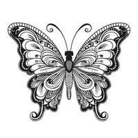 Boho Butterfly Coloring Pages photo