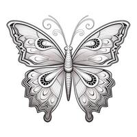 Boho Butterfly Coloring Pages photo