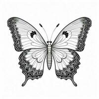 Boho Butterfly Coloring Pages photo