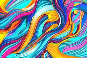 Abstract background with vibrant, swirling colors photo