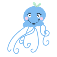 The cute octopus of the sea png