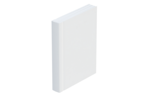 Mockup of a blank hardcover book on isolated background. Template ready for design presentation. png