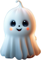 linda Víspera de Todos los Santos fantasma. ai generado png