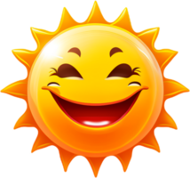 Sun illustration. AI Generated png