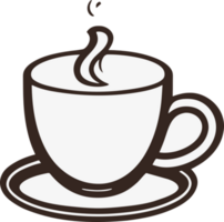 café taza icono. ai generado png