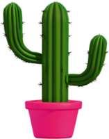 cactus en maceta. ai generado png