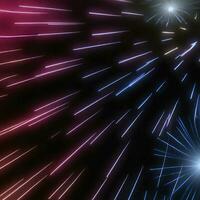 Abstract background with an explosion of fireworks-like bursts of light and color photo