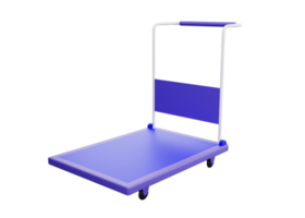 3D Low Poly Trolley Icon png