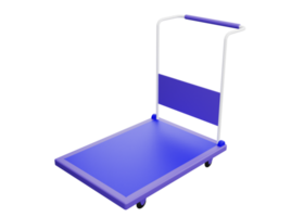 3D Low Poly Trolley Icon png