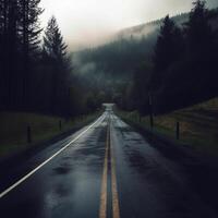 Road. Generative AI photo