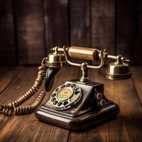 Vintage retro phone. photo