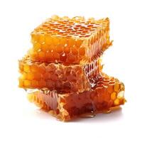 Honeycomb on white background. photo