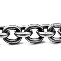 Chain on white background. photo