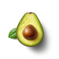 Avocado on white background. photo