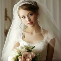 Bride. Generative AI photo