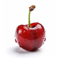 Cherry on white background. photo