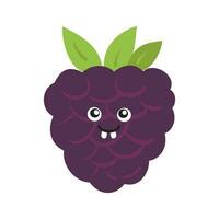 dibujos animados Fruta personaje pegatina. gracioso emoticon en plano estilo. comida emojis gracioso Fruta caracteres aislado en blanco fondo, linda y gracioso Fruta conjunto vector ilustración