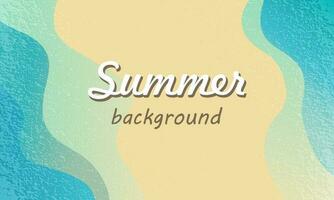 Summer abstract background, top view of the beach with grunge waves vector