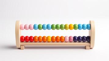 an abacus with colorful beads on it AI Generative photo