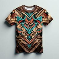 a t - shirt with tribal design on it AI Generative photo