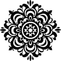 Mandala - Minimalist and Flat Logo - Vector illustration