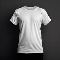 isolated t shirt model front view AI Generative photo