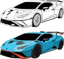 car vector line art and illustration