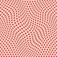 abstract red square dot wavy pattern art vector