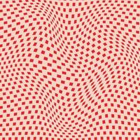 abstract red square dot wavy pattern art vector