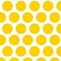 abstract yellow big polka dot pattern art vector