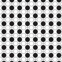 abstract geometric creative black circle repeat pattern art. vector