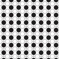 abstract geometric creative black circle repeat pattern art. vector