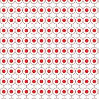 abstract geometric red circle vertical repeat pattern. vector