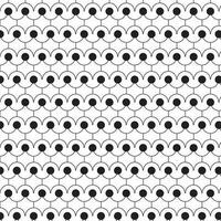 abstract geometric black circle repeat pattern. vector