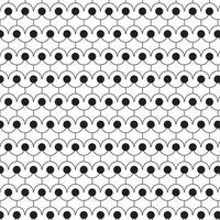 abstract geometric black circle repeat pattern. vector