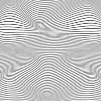 abstract black horizontal straight line repeat wave pattern. vector