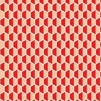 abstract geometric red orange honeycomb pattern vector