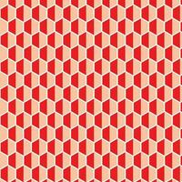 abstract geometric red orange honeycomb pattern vector