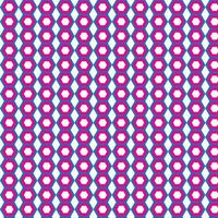 abstract blue pink geometric hexagon pattern vector