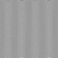 abstract geometric black line wave repeat pattern art perfect for background vector