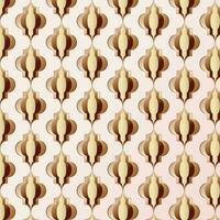 abstract geometric gold arabic stylish repeat pattern art vector