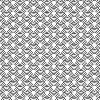 abstract geometric black fish scale pattern perfect for background vector