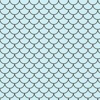 abstract geometric black mermaid pattern with cyan background perfect for background, wallpaper vector