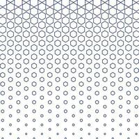 abstract geometric blue hexagon stroke halftone pattern perfect for background, wallpaper vector