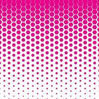 abstract geometric pink honeycomb halftone pattern perfect for background, wallpaper vector