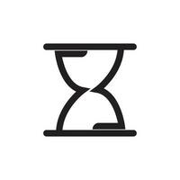 reloj de arena logo vector icono ilustración diseño