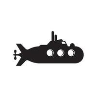 submarino icono logo vector ilustración diseño.